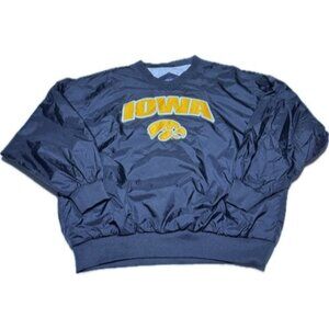 Iowa Hawkeyes Black Bomber Jacket Sport-Tek SIZE LARGE